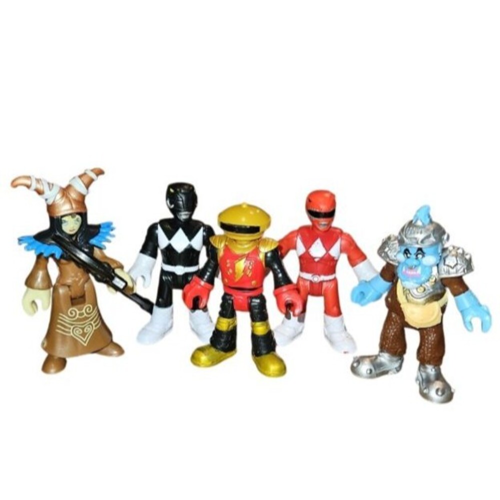 Power Rangers Imaginext  Figure Lot 5 Rita Red Black Gold Ranger Fisher Price